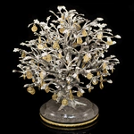 Silver-plated sculpture "Money Tree"